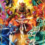 Hikaru, Umi y Fuu frente a los Mashin en el visual de Magic Knight Rayearth 2026