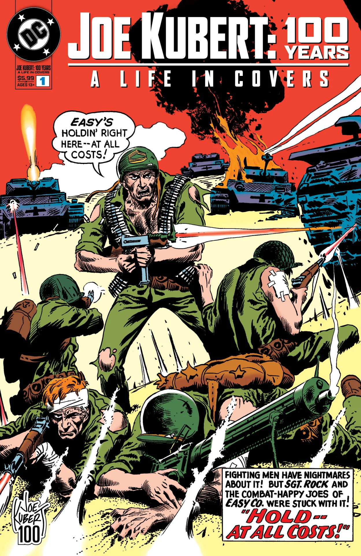 Portada de Joe Kubert: 100 Years – A Life in Covers